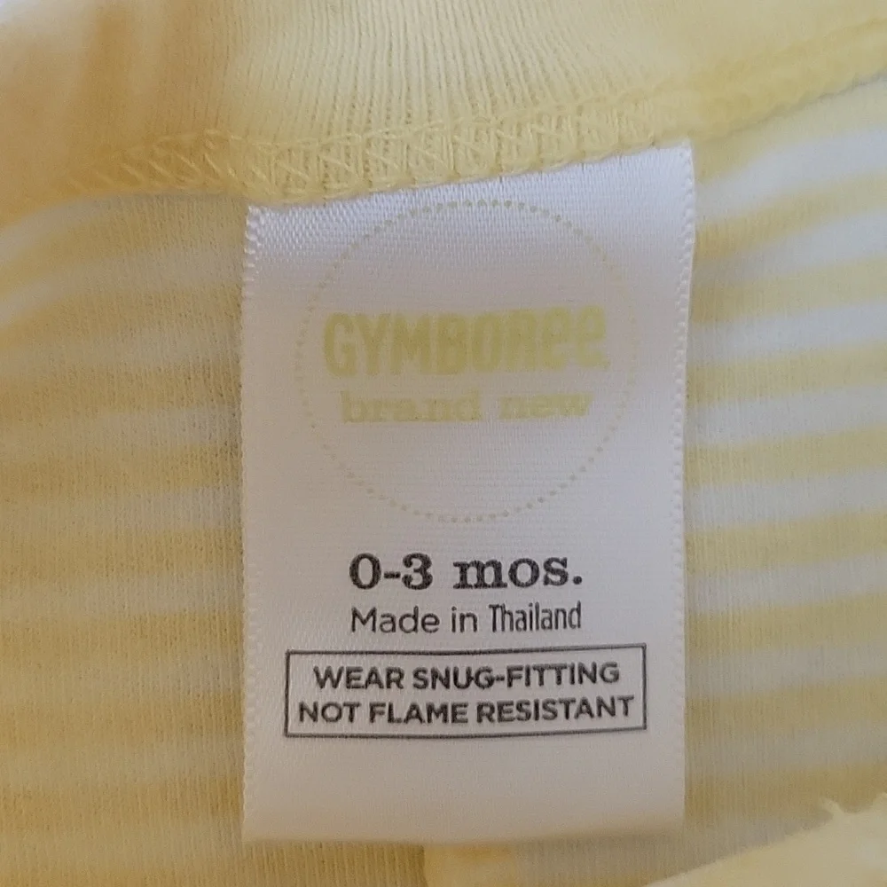 Gymboree 2010 SILLY MONKEY Appliqued Footed One-Piece Sz 0-3M